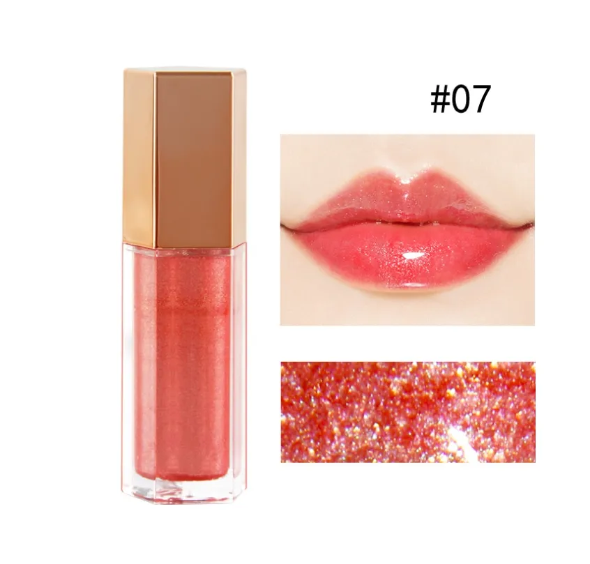 립글로스 메이크업 립스틱 11 색 반짝이는 체리 비타민 맑은 까다로운/글로우/다이아몬드 우유 유약 액체 폭탄 글로우 까다로운 8ml 드롭 배달