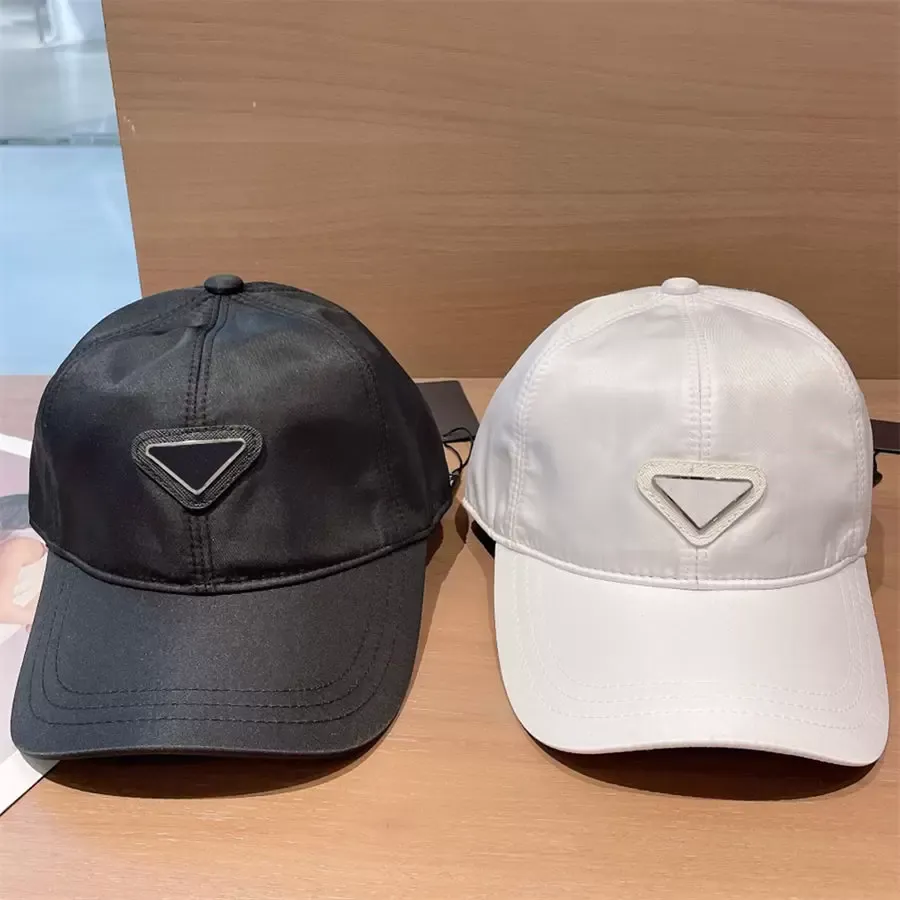 Fashion Ball Caps DesignerleTter Logo P Street Hat Wszechstronna czapka dla mężczyzny Woman Hats Klasyczne czarno -białe wysokiej jakości