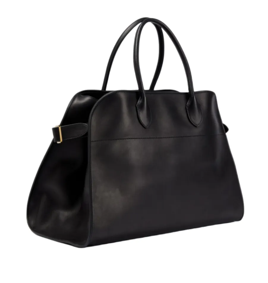 Bolsa de grife margaux 15 bolsas de grande capacidade Bolsa diária Tote casual Couro real Mulheres de luxo de capa de capa de ombro plano Terrasse Purse