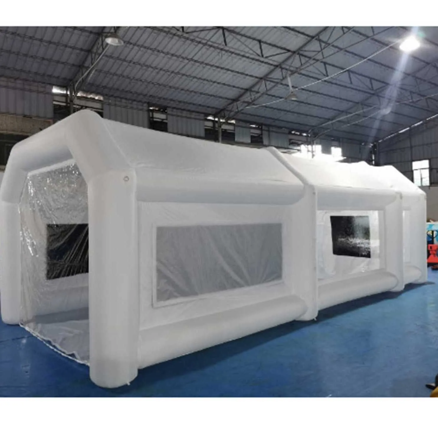 7x4x3 Various Sizes 6m 10m Small Inflatable Spray Booth Blow Up Car Truck Paint Booths White