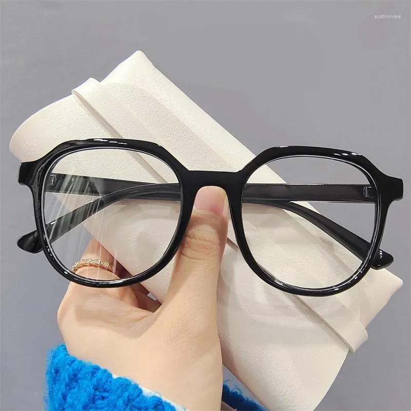Sunglasses Fashion Transparent Computer Glasses Frame For Men Women Anti Blue Light Eyeglasses Vintage Oval Optical Spectacle Eyewear