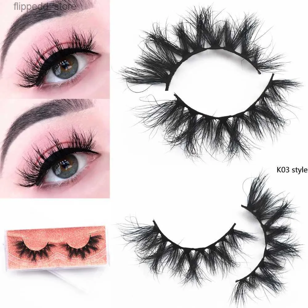 Falska ögonfransar 3D Mink Lashes Crisscross Mink False Eyelashes Cruelty Free Mink Eyelashes Makeup Eyelashs Extension Återanvändbara fransar för parti Q231129