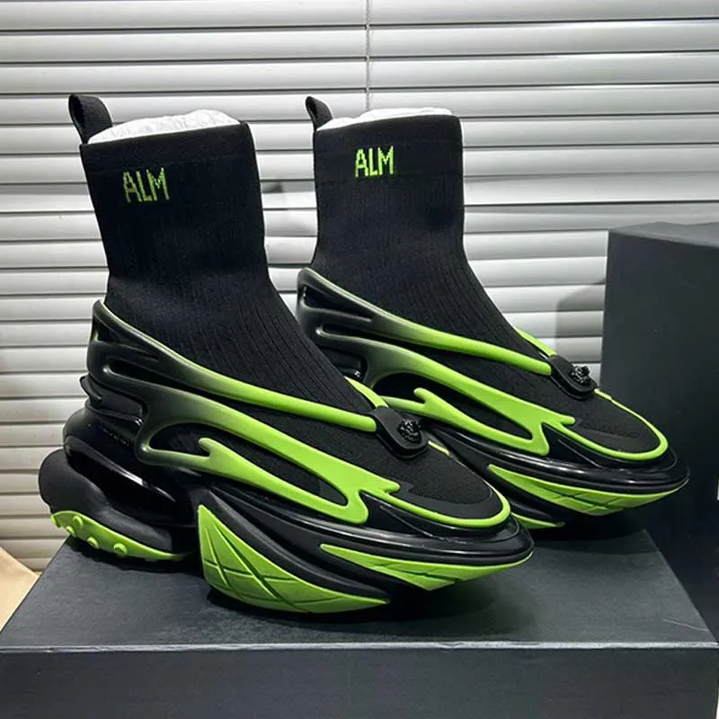 Bulk Unicorn Designer Sneaker Boots High Top Sports Shoes For Men And Women With Knit And Rubber Trainers Hollow Rubber Sole And B Studies Casual Style New Arrival From Super supplier88 108.94
