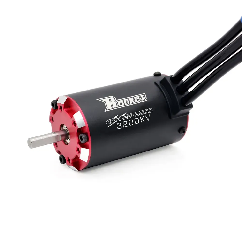 로켓 v2 3660 4250kv 3600kv 3200kv 2800kv 브러시리스 모터 60a 80a esc w/ 프로그램 카드 콤보 1:10 RC 자동차 보트 드론