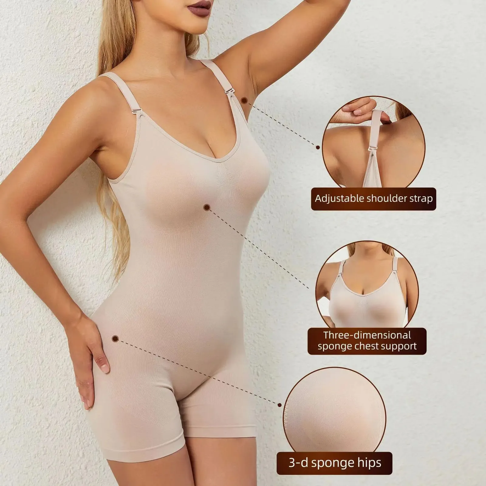 Waist Tummy Shaper Abdomen Shrinking OnePiece Body Shaping Clothes Gather  Together To Support Chest Hip And SkinTight Garment Suspenders 231129