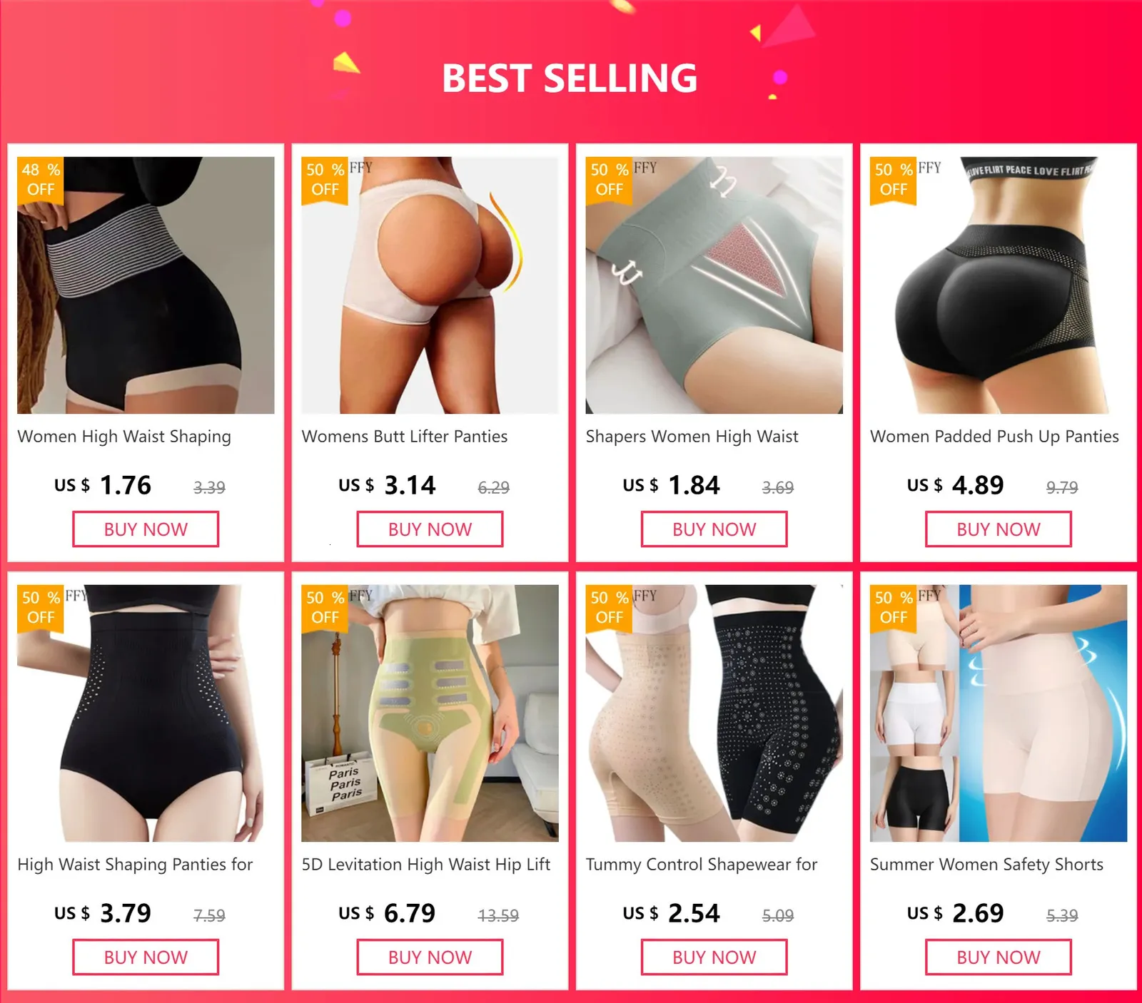 Women's Underwear With High Waist And Tight Abdomen High Waist Panties  Ladies Panty Plus Size Briefs Black High Waist Abdomen: 45-75kg 