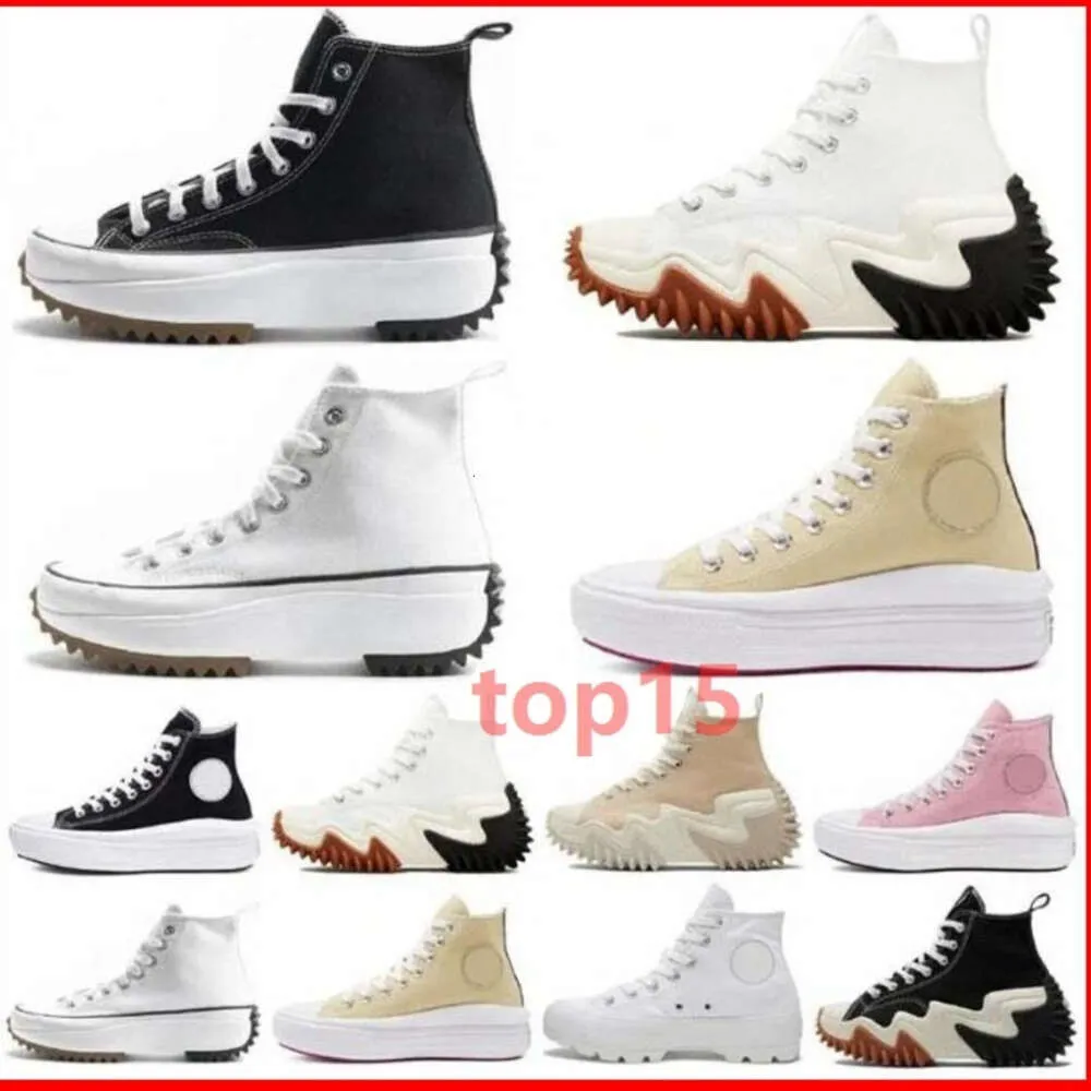 1970 Buty płócienne Sneaker Men Buty Kobiety Buty konwersalia Buty Gruba dolna platforma Buty Designer Black White Run Star Motion Converse Buty