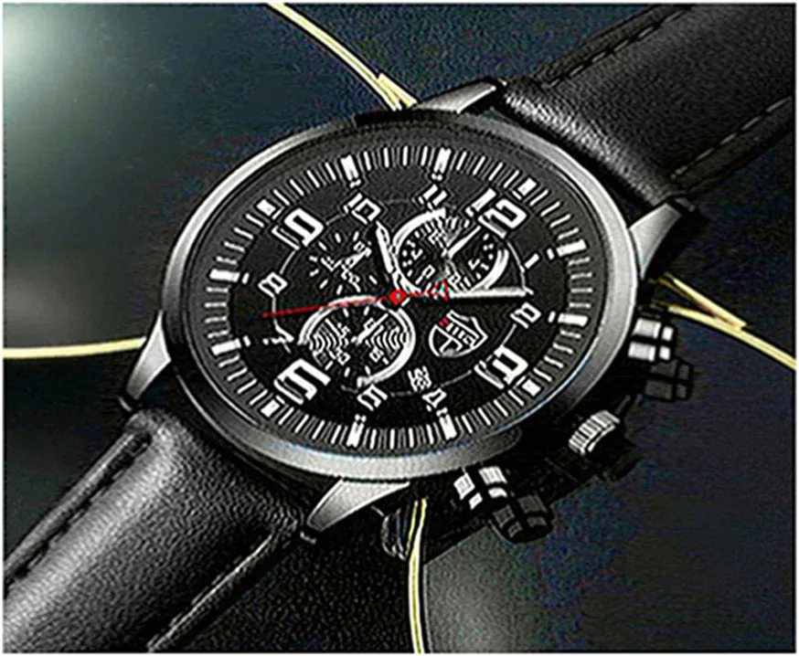 Relojes Para Hombres De Cuero De Acero Inoxidable Muñeca Muñequera Hombre  De Relojes De Negocios De 13,89 € | DHgate