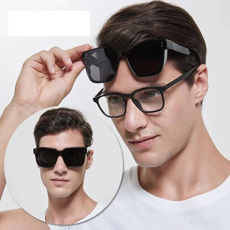 Sunglasses Polarized Men Wear Over Myopia Prescription Glasses Pochromic Fishing Eyewear Vintage Night Vision Driving Goggles