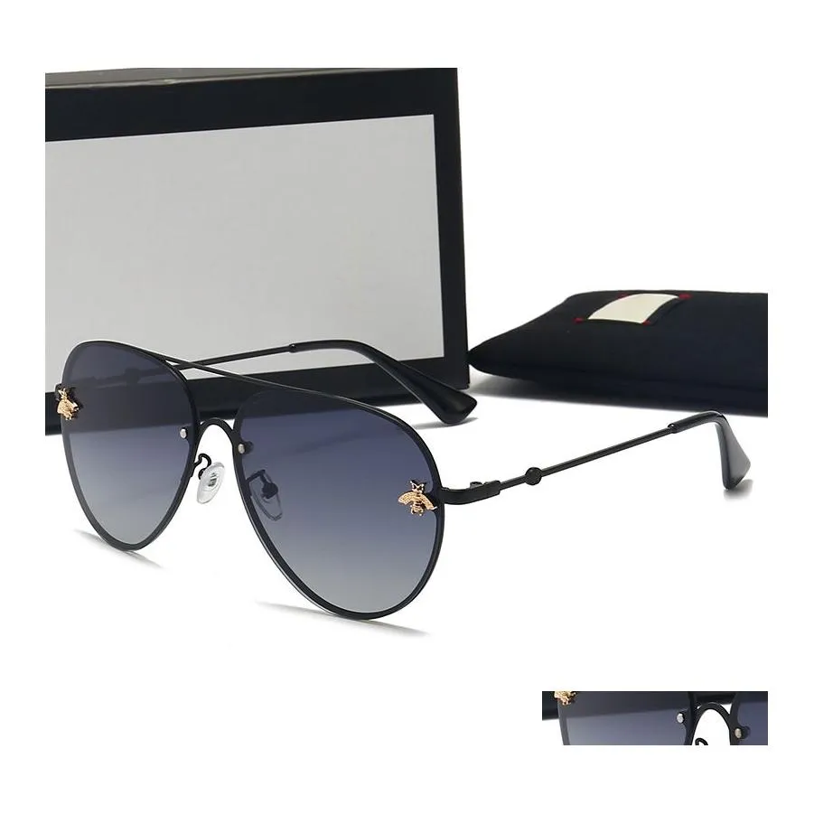 サングラス2022 Esign Men Designer Good Quality Fashion Metalized Sun Glases Vintage Male Male UV400 Drop Delivery AC Dhmow