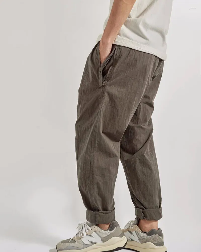 Lightweight Quick Drying Mens Cargo Pants With Wide Leg And Pleated Design  Straight Tapered Oversize Roll Up Linen Trousers Men For Casual Wear From  Yarns, $56.54