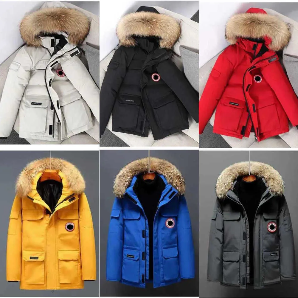 zavetti canada goo de jacket Men s Down Parkas canada Canadian canada Jackets Winter Work Clothes Jacket Outdoor ThickenedLive Broadcast Goose Coat