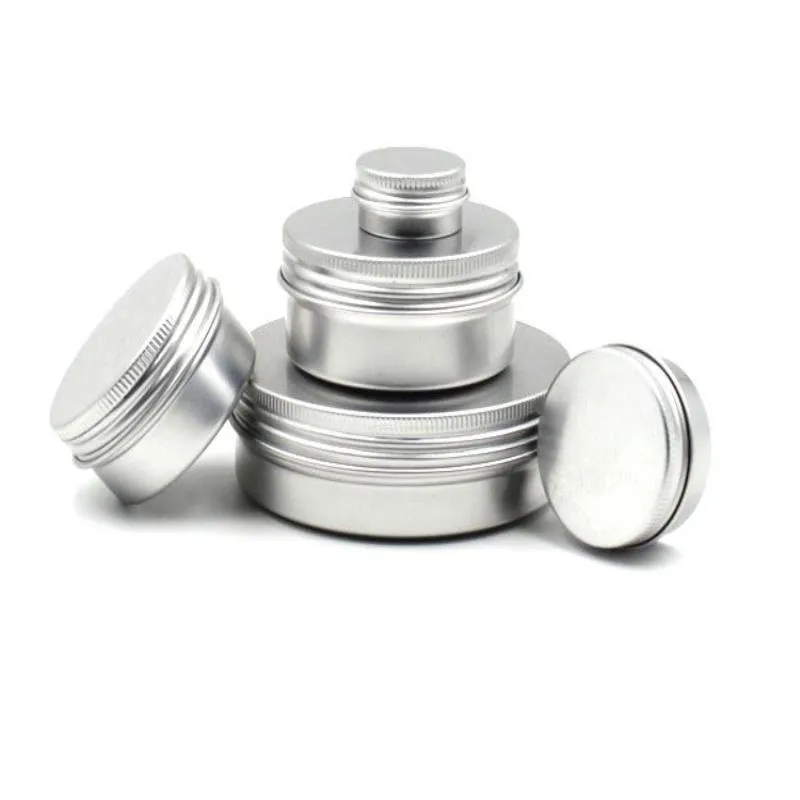 5 ml 10 ml 15 ml 20 ml 30 ml 50 ml 100 ml aluminiowe puszki kosmetyczne Pusta kremowa słoik aluminium słoiki gxjvo