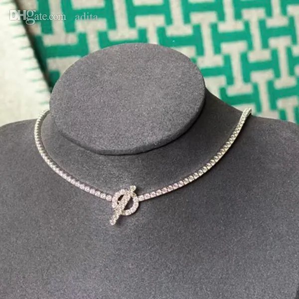 Collana Finesse H per coppia di designer da donna Placcato in oro 18K T0P Materiali avanzati riproduzioni ufficiali marchio di gioielli firmati moda regalo squisito 030