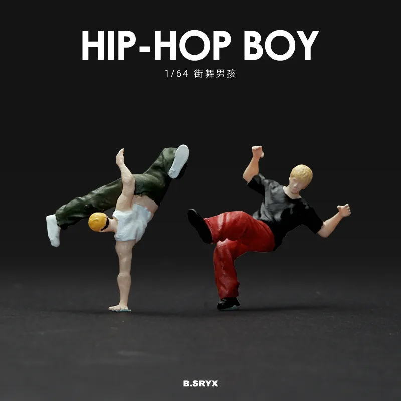 1/64 miniatyr Hip Hop Series Doll Model Mini Harts Small Hand do Scene Decoration J231129