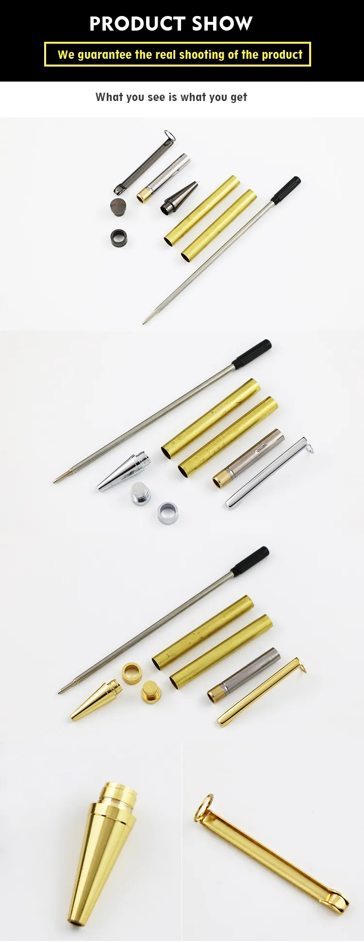 Wholesale Wholesale Handcrafted Taiwan Wooden Slimline Brass Pen