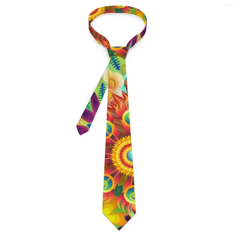 Bow Ties Men's slips färgglada mandala hals vintage blommig tryck cool mode krage design cosplay party slips tillbehör