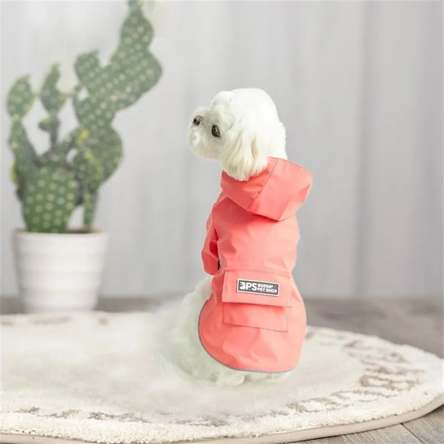 Kat Hond Regenjas Met capuchon Puppy Katten Regenjas Waterdichte jas voor honden Lente Zomer Zachte dunne hondenkleding XS-3XL 2011092618