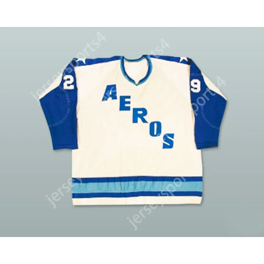 Anpassad WHA 1972-73 Houston Eros Home Hockey Jersey New Top Stitched S-M-L-XL-XXL-3XL-4XL-5XL-6XL