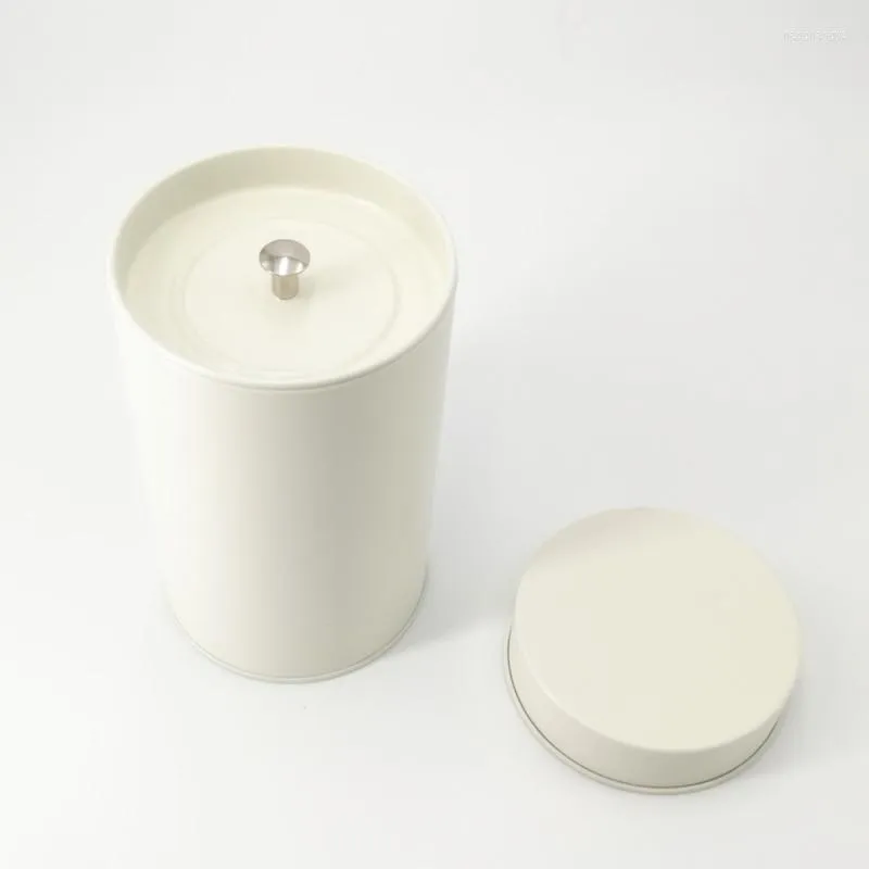 Bouteilles de stockage Portable fer blanc voyage scellé conteneur rond fer thé emballage boîte étanche à l'humidité antipoussière bidon réservoir