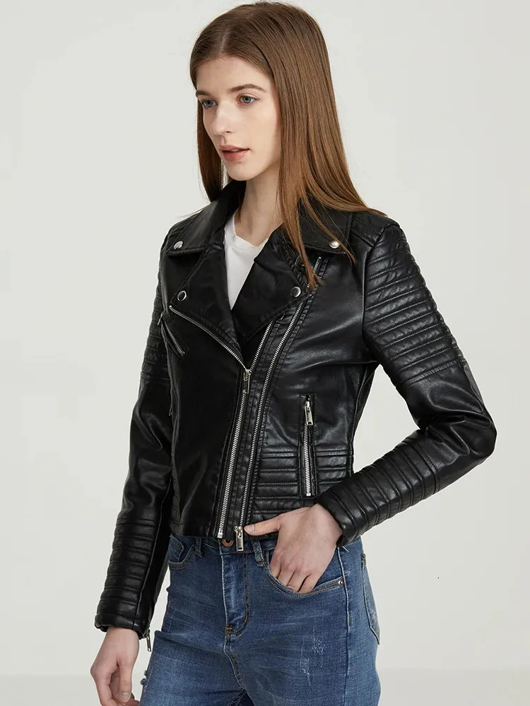 Casual Solid Rivets Turndown Collar Outerwear Casual Solid Rivets Turndown Collar Outerwear
