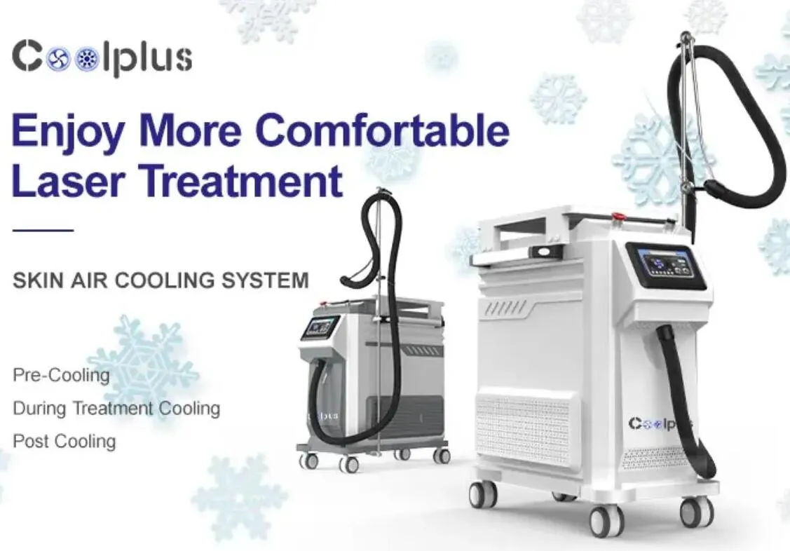 High quality Low temperature cold air machine/Skin cooling machine for laser treatment Patient Comfort COOLPLUS Skin Air Cooling system