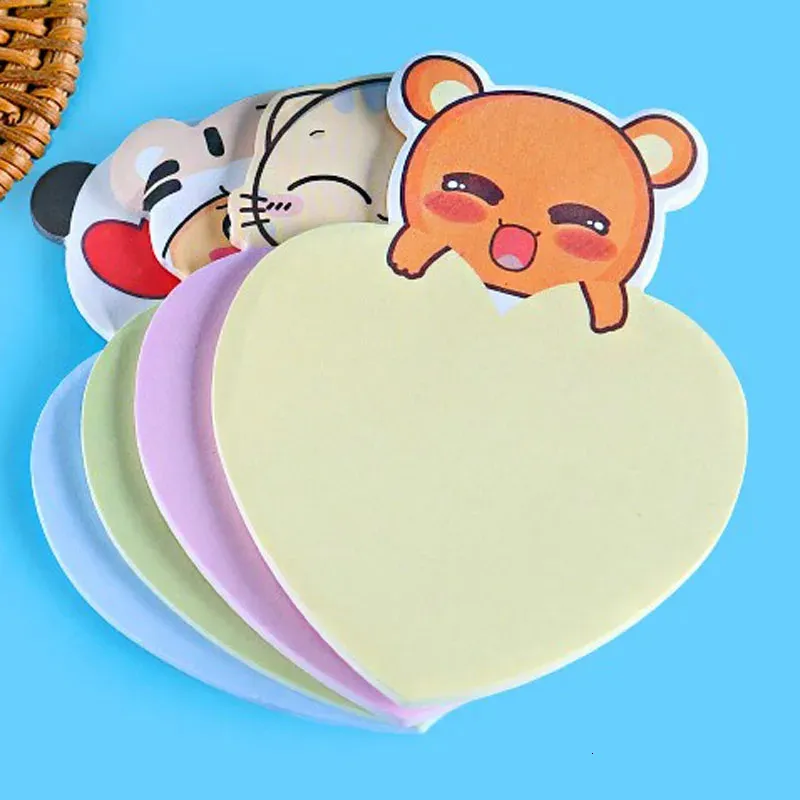 Calendar 20 Pcs Stickers Cute Kawaii Animal Sticky Notes Post Notepad Memo Pads stationery Office School Supply Classified Index Sticker 231128