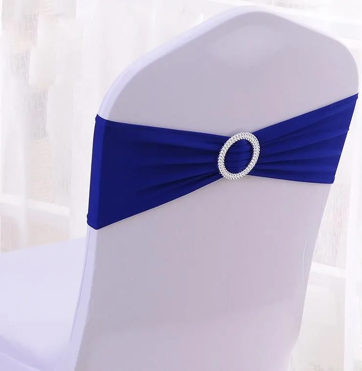Pokrywa krzesła Spandex Lycra Wedding Cover Cover Sash Wedding Party Sashe Dekoracja Dostępna