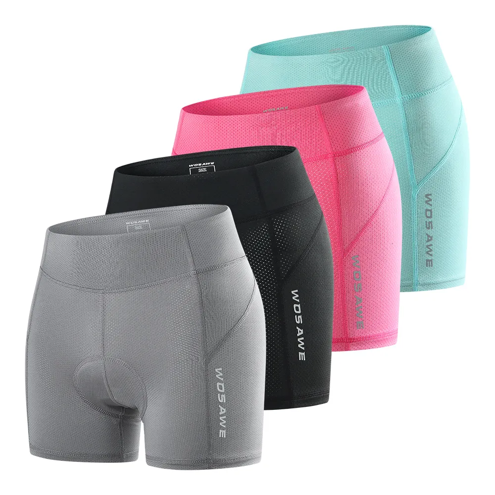 Cycling Underwears WOSAWE Padded Cycling Shorts Women Breathable