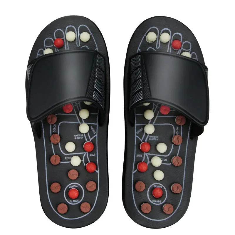 Foot Massager Fötter Massagen tofflor Reflexologi Akupunkturterapi Walk Stone Shoes Cobblestone 231128