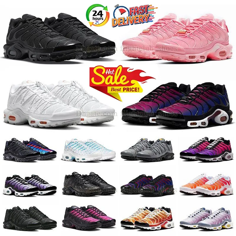 tn plus barcelone chaussures de course hommes femmes formateurs marseille tns tuned University Blues Utility Bleache Aqua Terascape Noir Blanc Raisin Atalanta Baskets DHgate