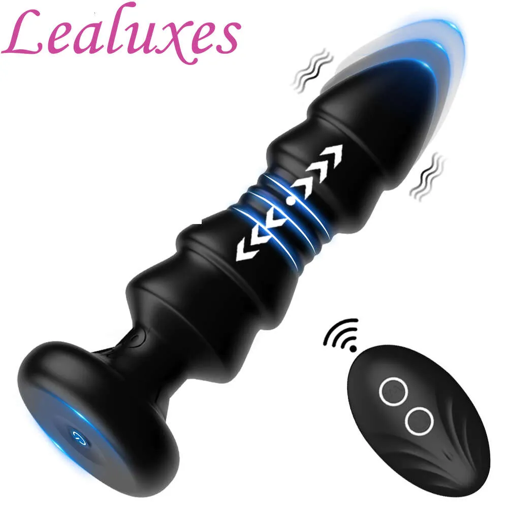 Sex Toy Massager Wireless Remote Control Anal Dildo Vibrators Telescopic Vibrating Butt Plug Prostate Massager Toys for Women Men