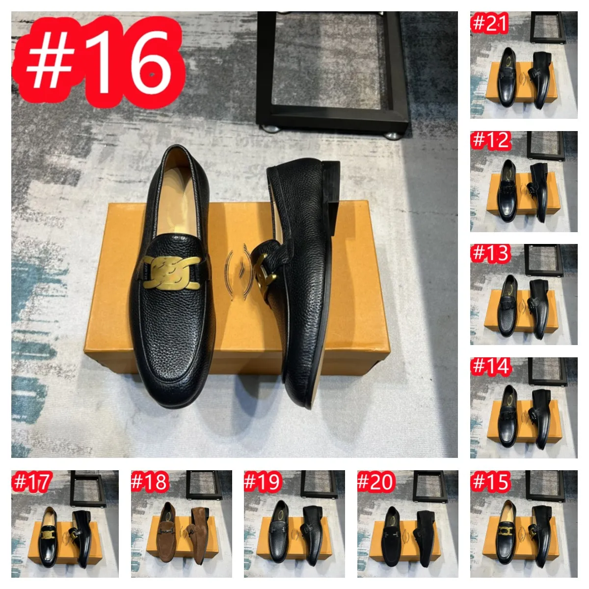 21 Model Mocassins Formeel Suède Ontwerper Luxe Merk Glimlach Heren Casual Loafers Instappers Schoenen Mannelijke rijschoenen voor heren