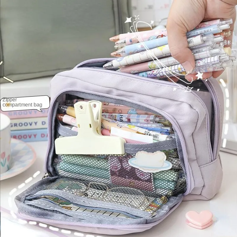 Wholesale Large Capacity Aesthetic Backpack Pencil Case With