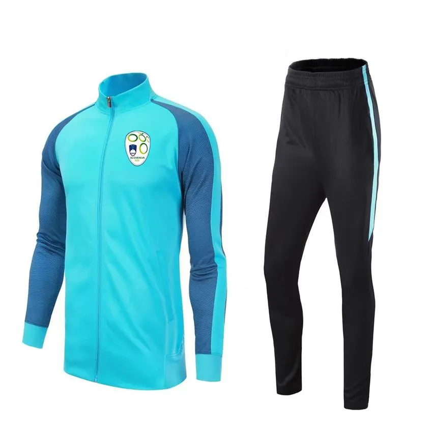 22 Sloveens voetbalelftal volwassen Voetbal trainingspak jas mannen Voetbal trainingspak Kinderen Hardlopen Outdoor Sets Thuis Kits Lo2601