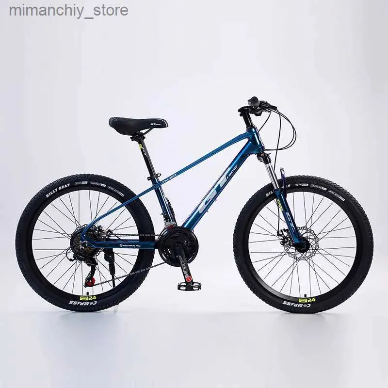 Vélos Vélo VTT 24 pouces 24 vitesses pour adultes en alliage de magnésium alignement interne cadre 24 vitesses vélo de montagne pour hommes et femmes Q231129