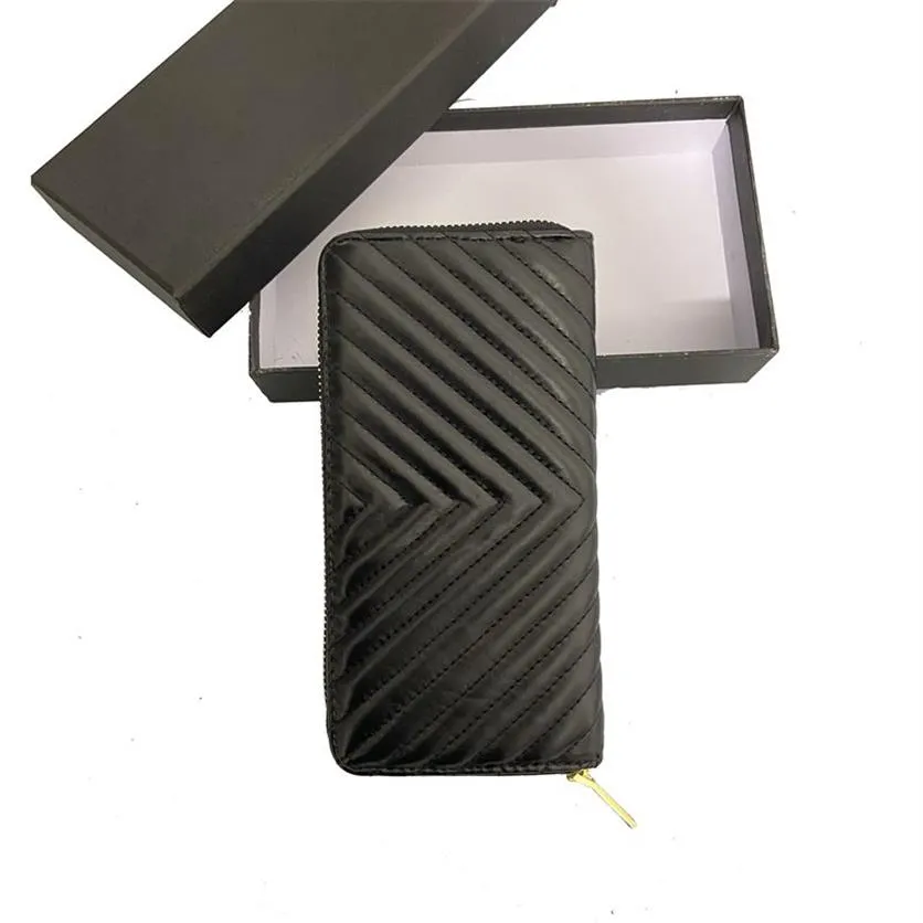 Дизайнерский длинный кошелек для женщин -дизайнеры кошелек сумки на молнии дамский держатель карт карманный высокий качество монеты Hold229j