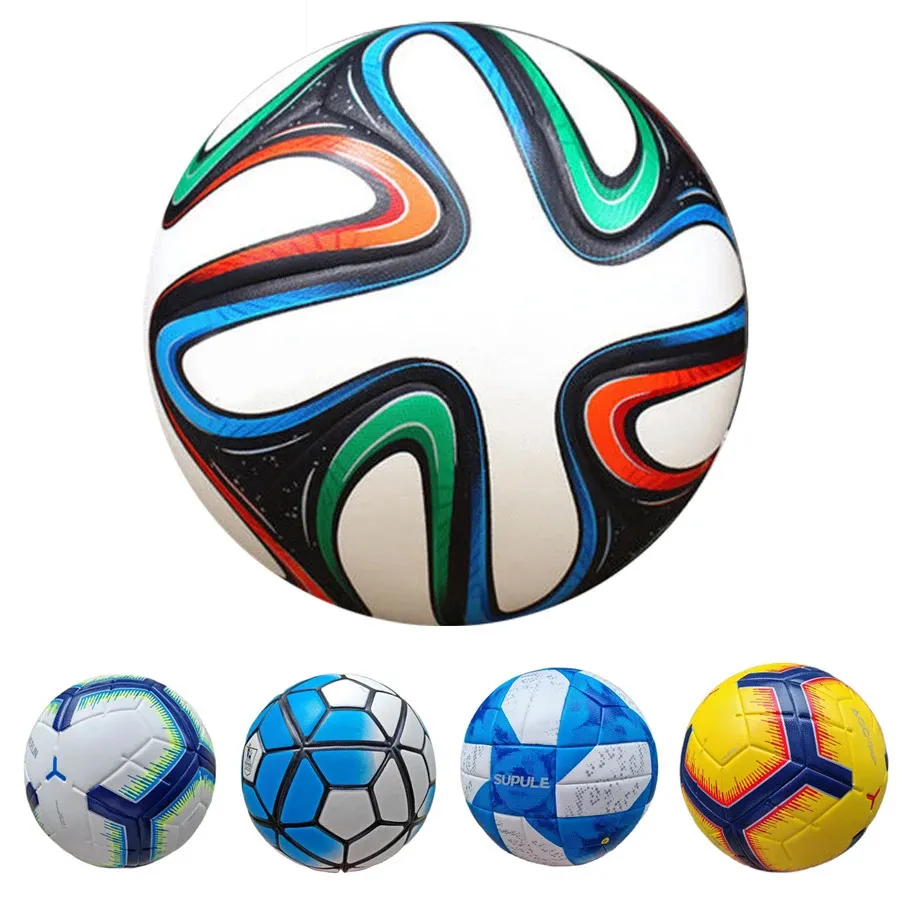 Sporthandskar Professionell högkvalitativ fotboll Officiell MatchTraining Football Ball Storlek 5 4 PU Material Sömlös slitstyrka 231128