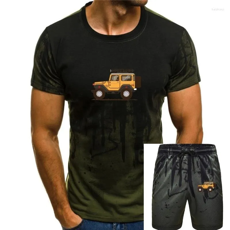 Herrspårar 40 Cruiser T-shirt manlig t-shirt bil land tees ankomst rund hals casual 3d tryck kortärmad