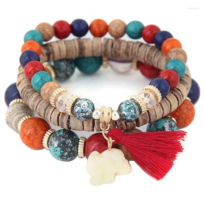 Link Bracelets Versatile Elegant Charming Beaded Wristband For All Occasions Temperament Trend In-demand Tassel Trendy Fancy Bead