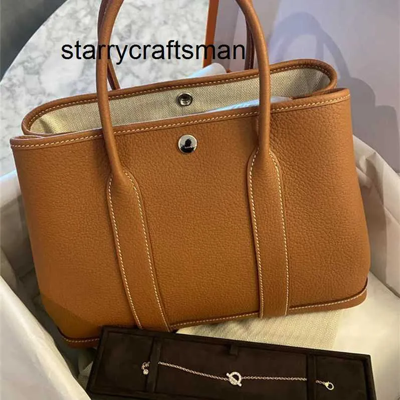 Genuine Leather Garden Bag Handmade wax line bucket Women's One shoulder diagonal cross Versatile Handheld Shopping L with logo