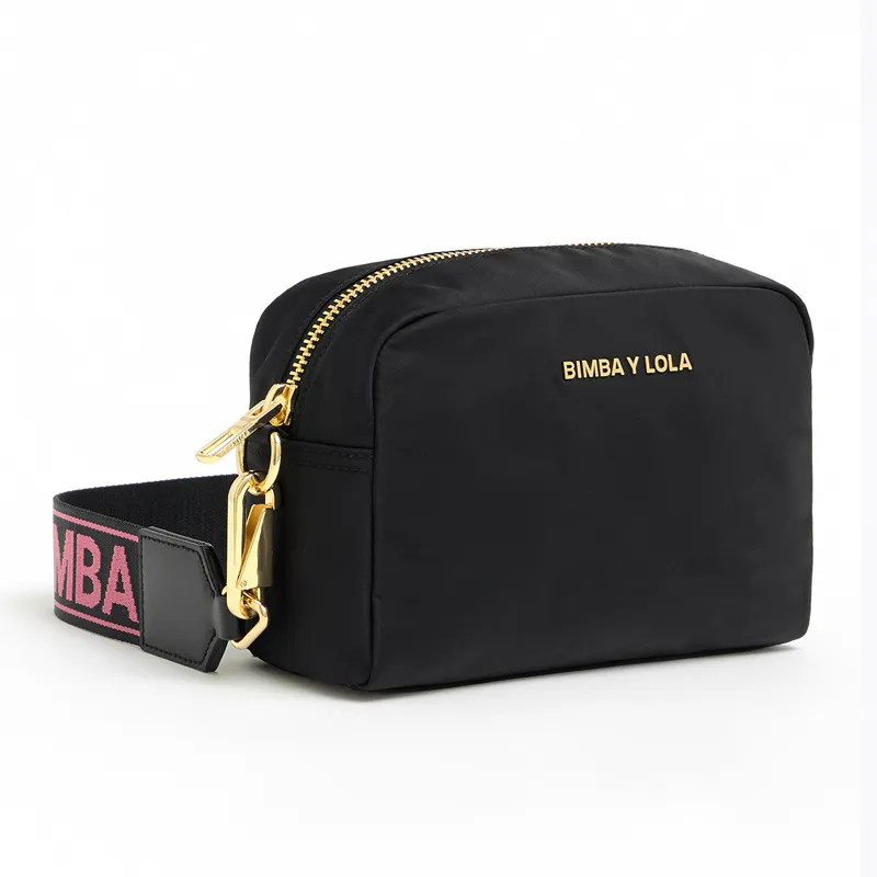 Bolso de cercanias de cuero plano espanol 2024 europeu BIMBA Y LOLA bolso de hombro BYL fashion bag MAKE UP Colorful BAG