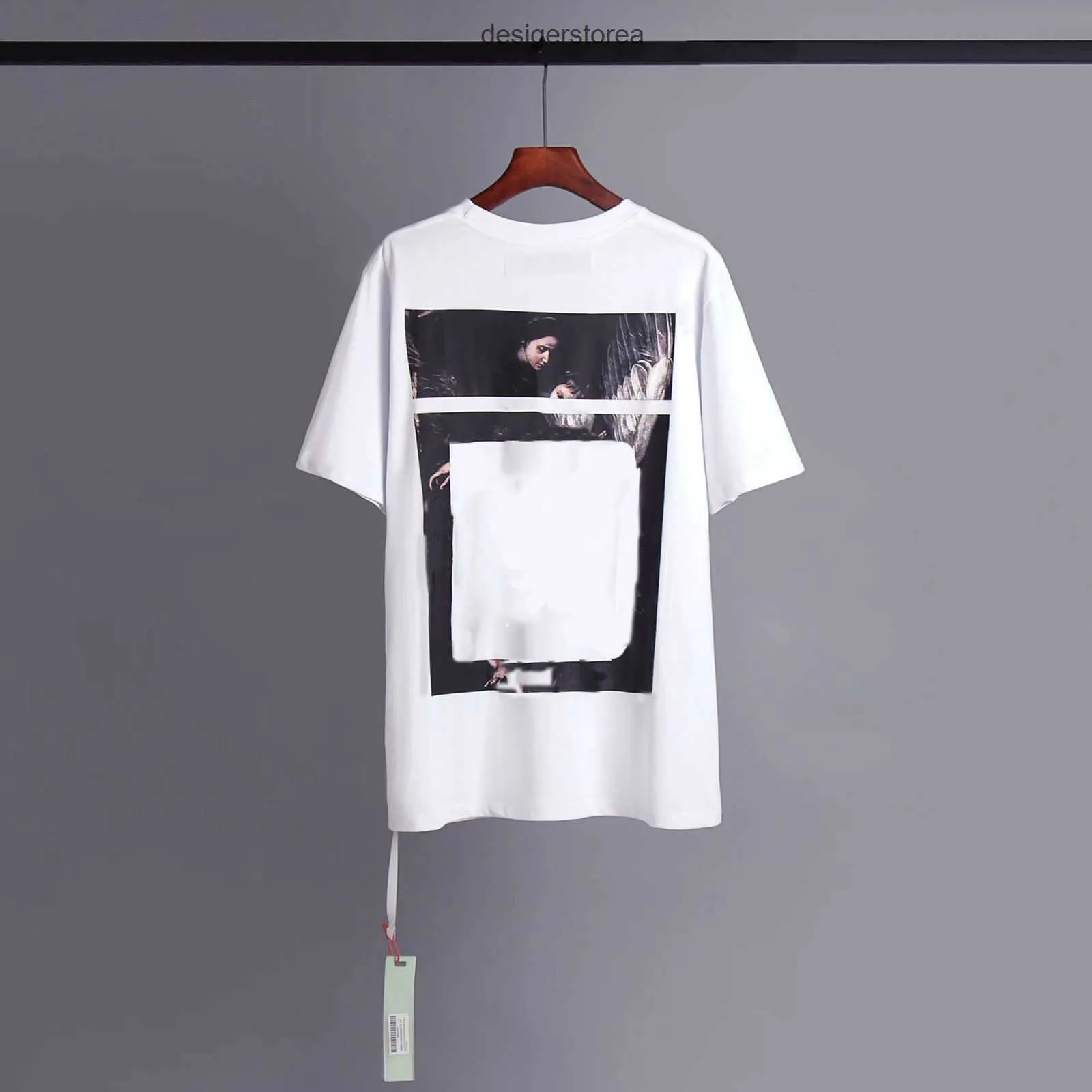 Mens T-shirts t Shirt Mens Womens Designers Offs Loose Tees Man Casual Luxurys Clothing Streetwear Shorts Sleeve Polos Tshirts Size Offes White