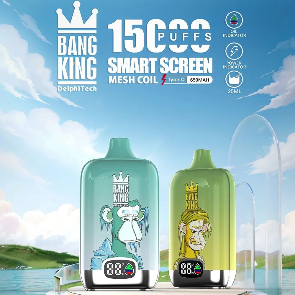Original Bang Digital Box 15000 Puff 15k Vape Jetable Vape Pen Maille