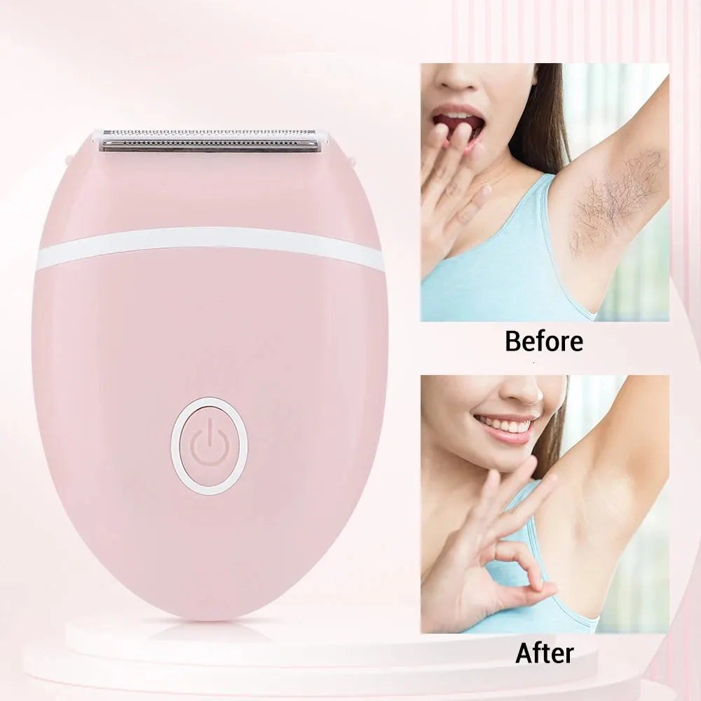 Womens Electric Mini Epilator Painless Hair Remover For Bikini, Legs