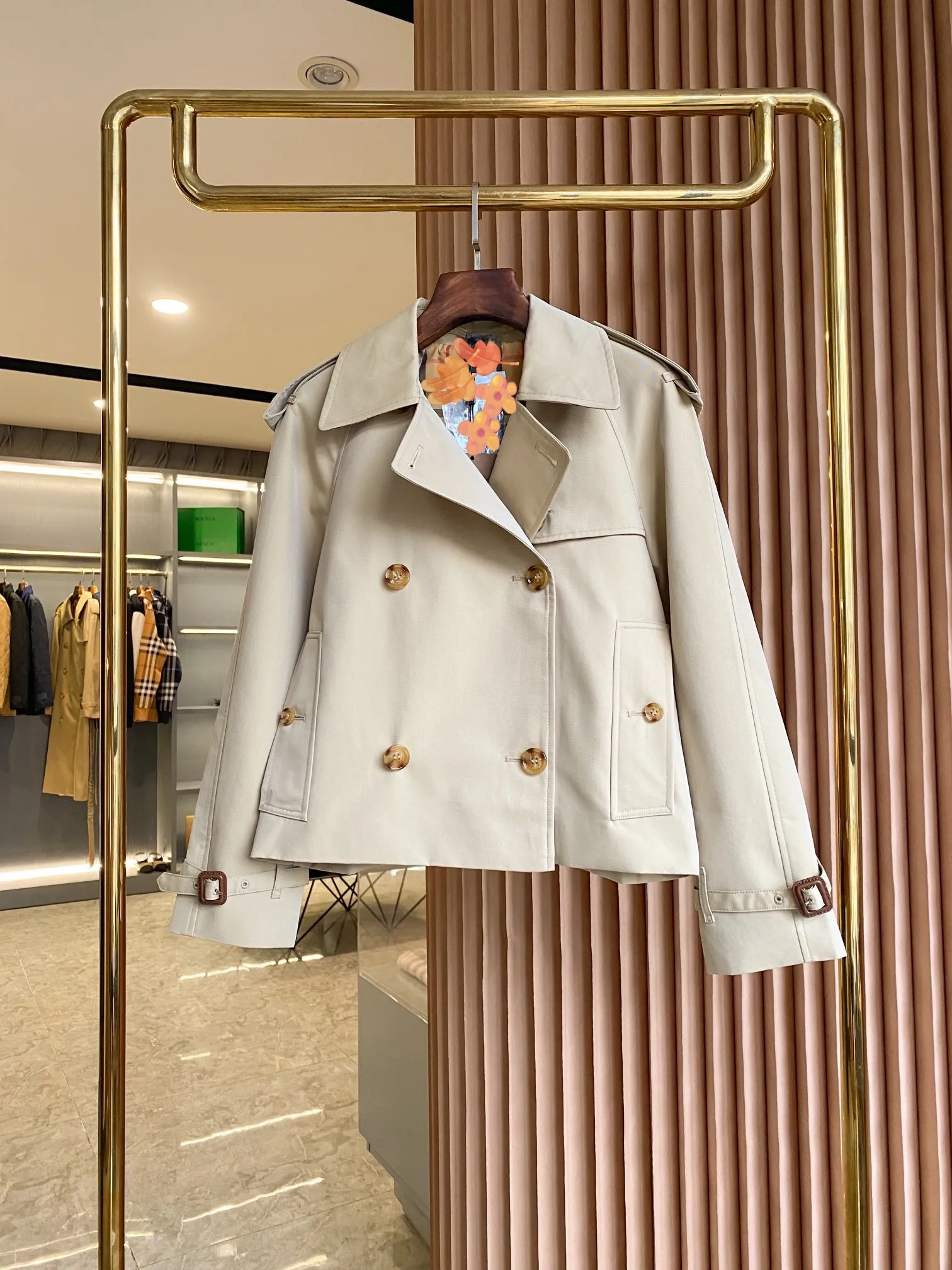 Autumn Trench Coat: Womens European Designer Short Jacket