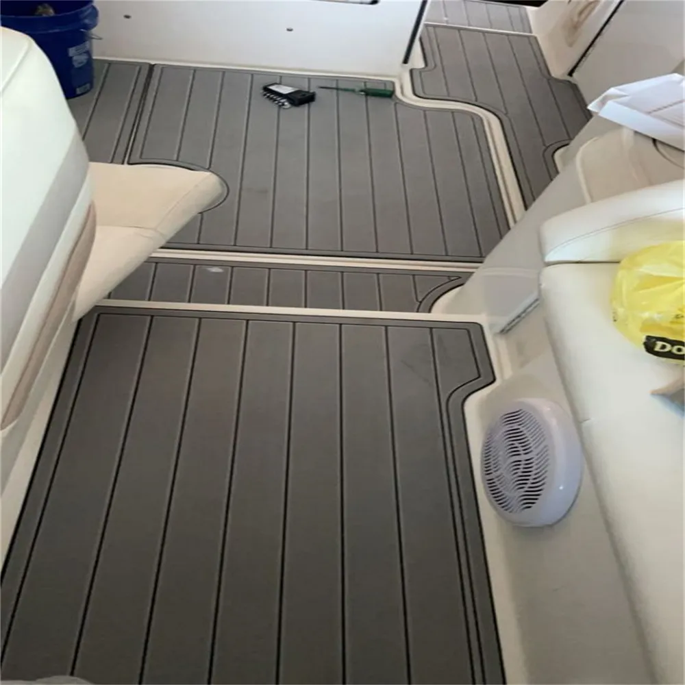 ZY Fórmula SS330 Plataforma de natação Cockpit Pad Barco EVA Foam Faux Teak Deck Floor Mat