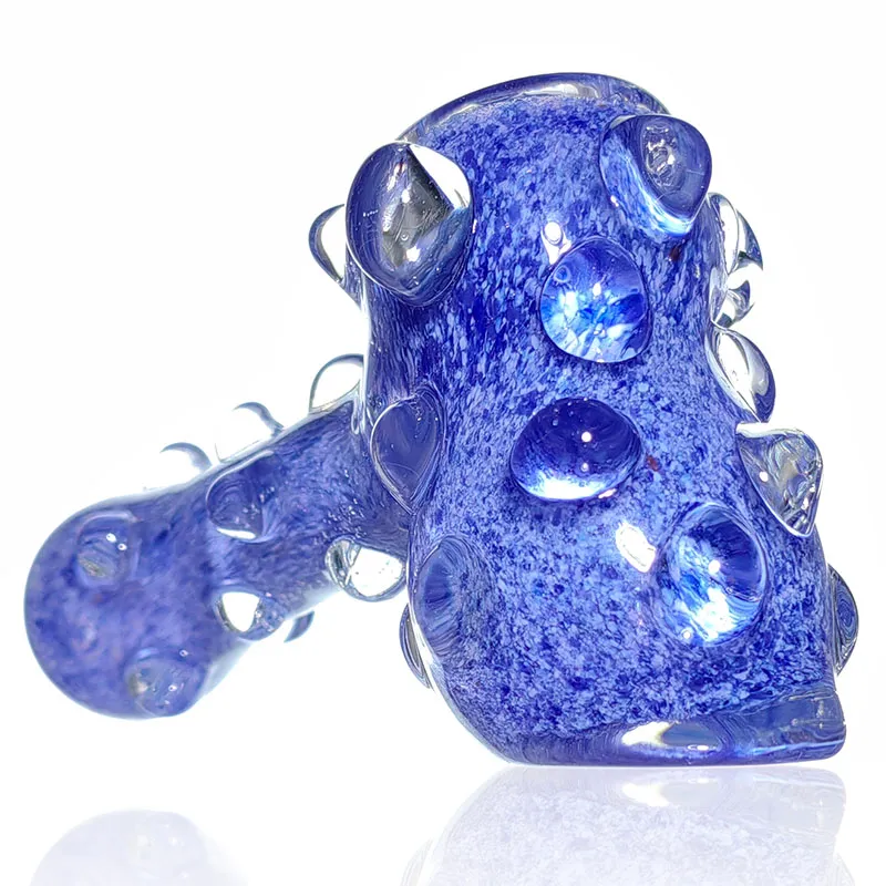 dry hammer pipe glass smoking pipes cool hand pipes spoon pipes Inside Out Glass Hand Pipe 3.5 Inch Hand-Blown Bowls for Smoking Smokingpipes Dots Pipe