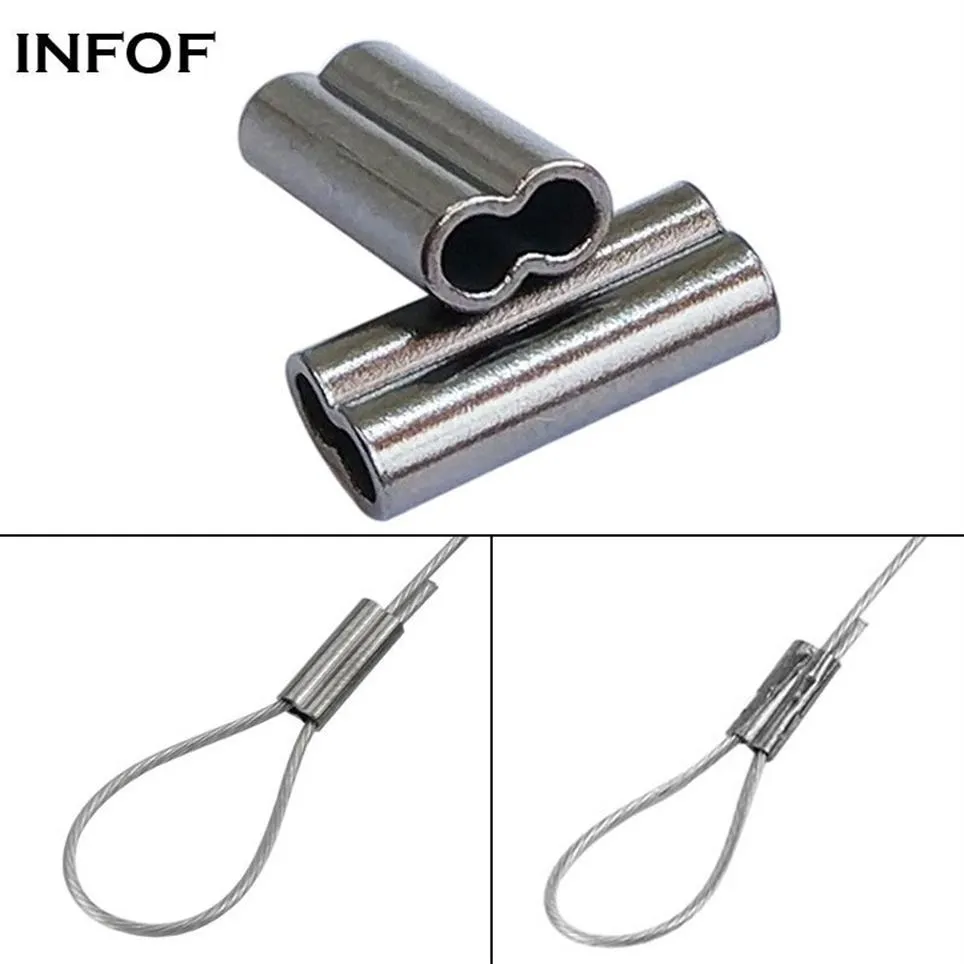 INFOF F6058 Double Oval Copper Tube Bass Fishing Line Non Insulated Butt  Connectors For Carp Fishing Tackle From Fploikk, $14.68