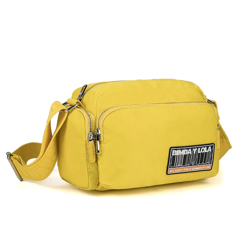 Nowa hiszpańska torba Bimba y Lola Modna torba Nylon Light Luxury Bimba Yellow Bag torebka